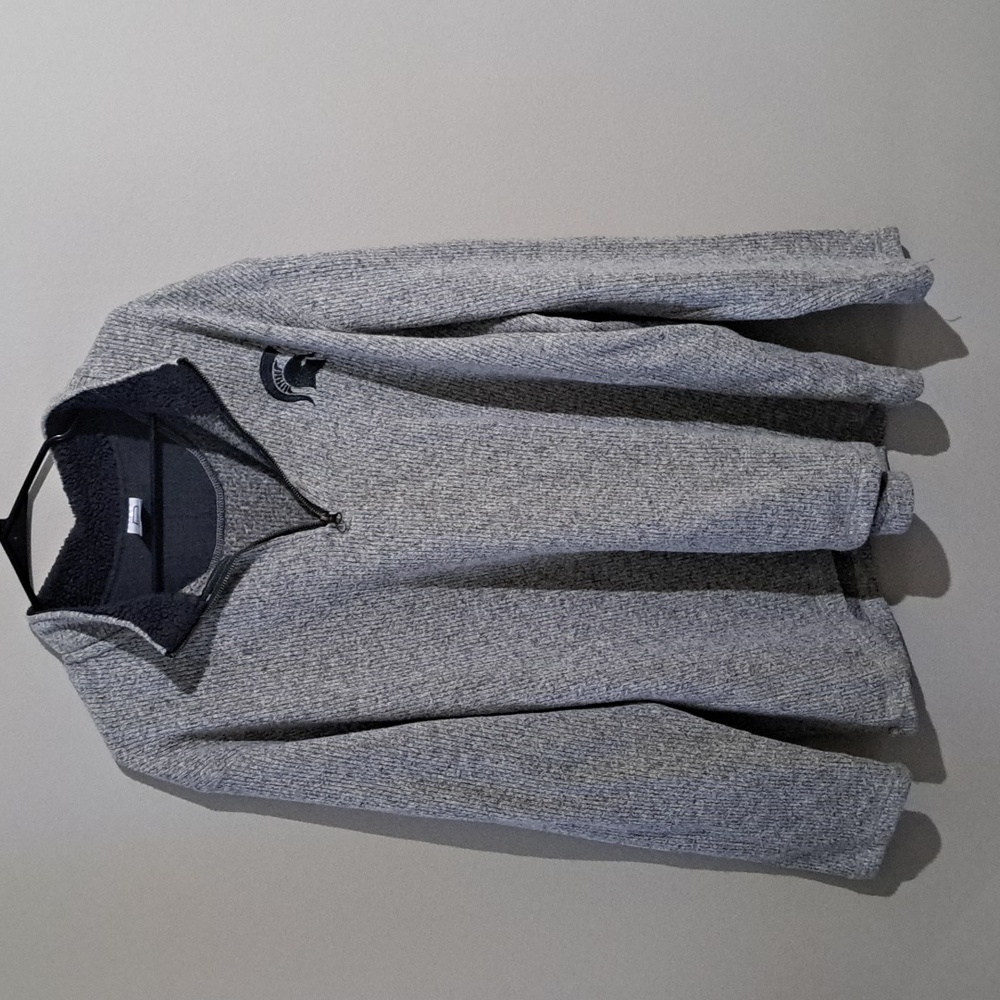 Euc Michigan state half zip sweater
